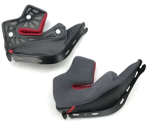 Almohadillas de repuesto para mejillas Shoei RF-1200 negras - Imagen 1 de 1