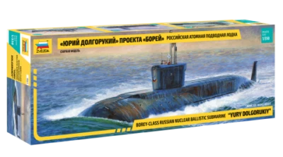 Modellino nave 1/350 nuclear submarine yuri dolgorukij zvezda 9061 scala 1:350 - Immagine 1 di 4