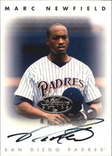 1996 Leaf Signature Autographs Silver #168 Marc Newfield 