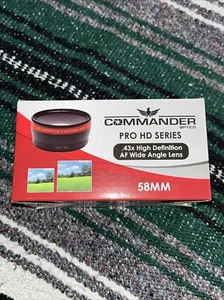 Commander Optics Pro HD Series 58mm - 0.43x AF Wide Angle Lens New - Picture 1 of 6