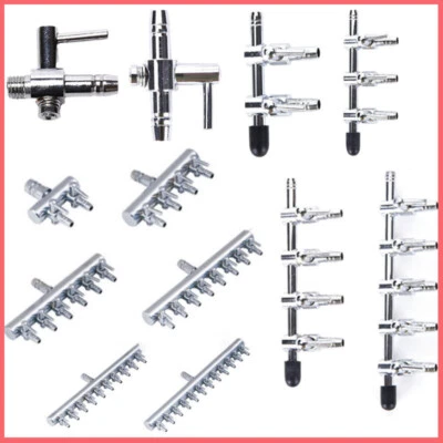 Bomba de aire para tanque de acuario-tubo de flujo tubería de control de acero inoxidable válvula ajustable Foto 1 de 4