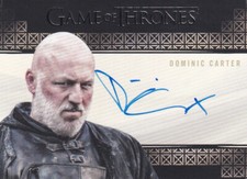 Game of Thrones Valyrain Steel Autograph Card Dominic Carter as Janos Slynt