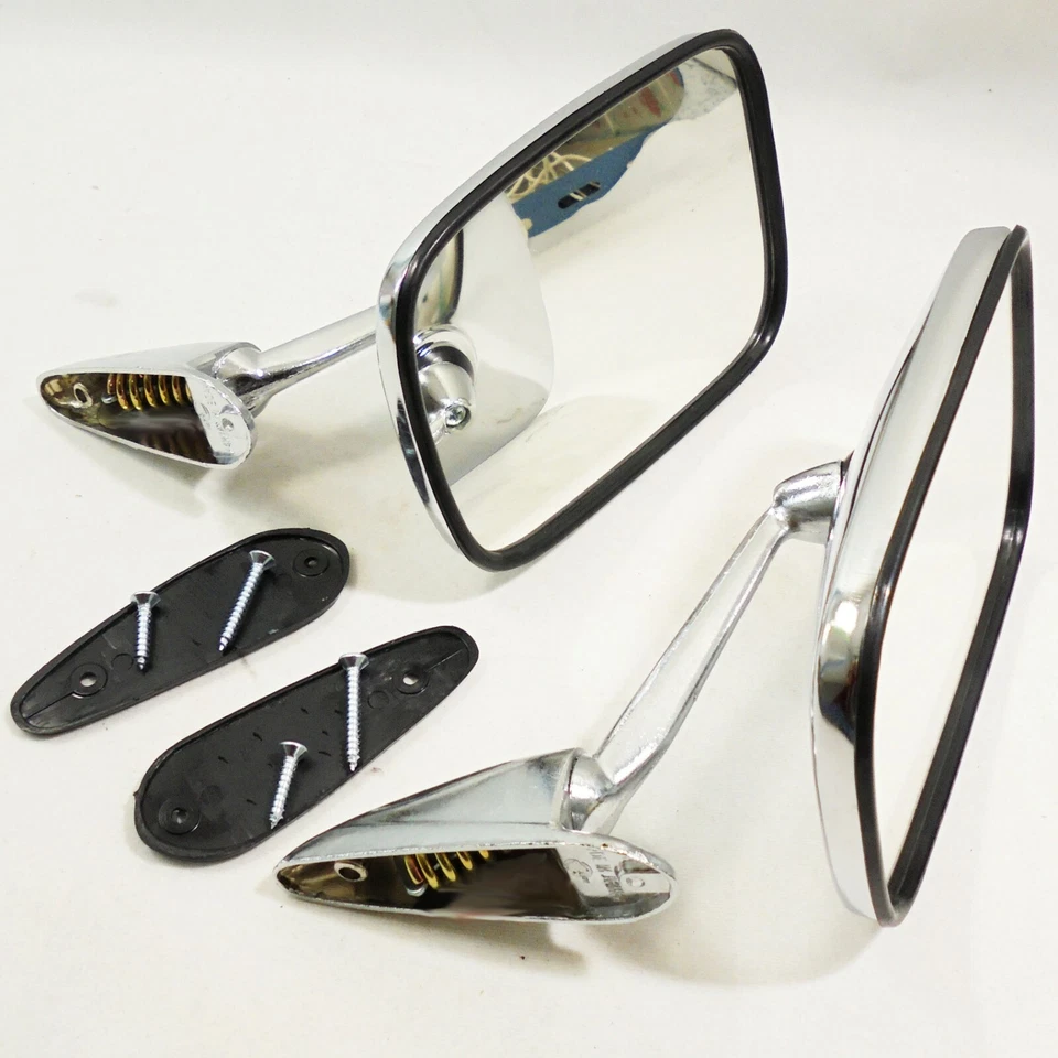 Espejos retro clásicos x2 para BMW 1500 1600 1800 2000, 1964-75 guardabarros cromados Foto 1 de 4