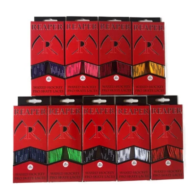 REAPER HOCKEY Senkel PRO gewachst für Schlittschuhe & Inlinehockeyschuhe WAX