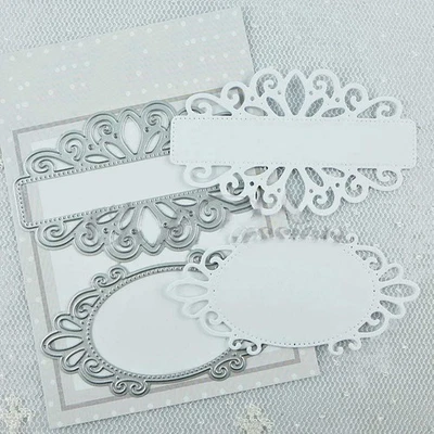 DIY Spitzenrahmen Metall Stanzschablone für Heimdekorationen und Fotoalben - Bild 1 von 4