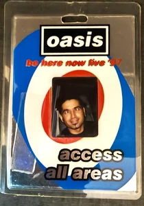 Oasis  Be Here Now Live 97 AAA All Access Crew Pass Cameraman Serial No 157 used - Picture 1 of 14