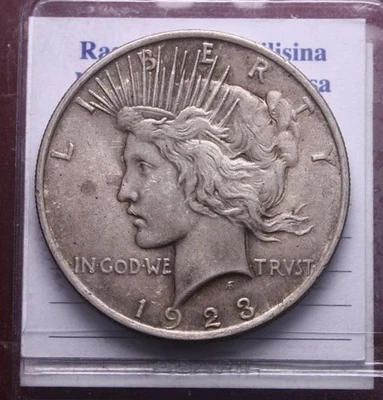 NL* USA 1 DOLLARO ARGENTO SILVER PEACE 1923 CON PATINA  top price - Immagine 1 di 2