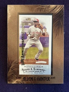 Allen Ginter 2015 décimo aniversario recompra Brandon Phillips 2009 mini marco - Imagen 1 de 2