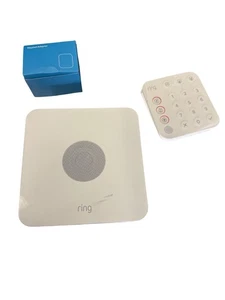 📝——( Preowned)Ring Wireless Security Alarm Kit preowned ( no ac adapter for key - Picture 1 of 3