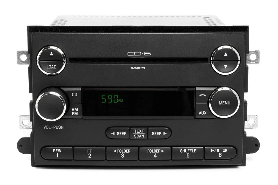 06-09 Mercury Milan Ford Fusion Radio AM FM Mp3 6 discos reproductor de CD 8E5T-18C815-AE Foto 1 de 4