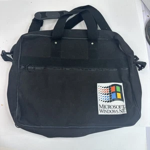 Microsoft Windows NT Black Messenger Bag - RARE - Picture 1 of 5
