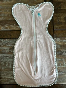 Love To Dream Swaddle Up Pink Gray Stripes 1.0 TOG Small 8-13 lbs - Picture 1 of 4