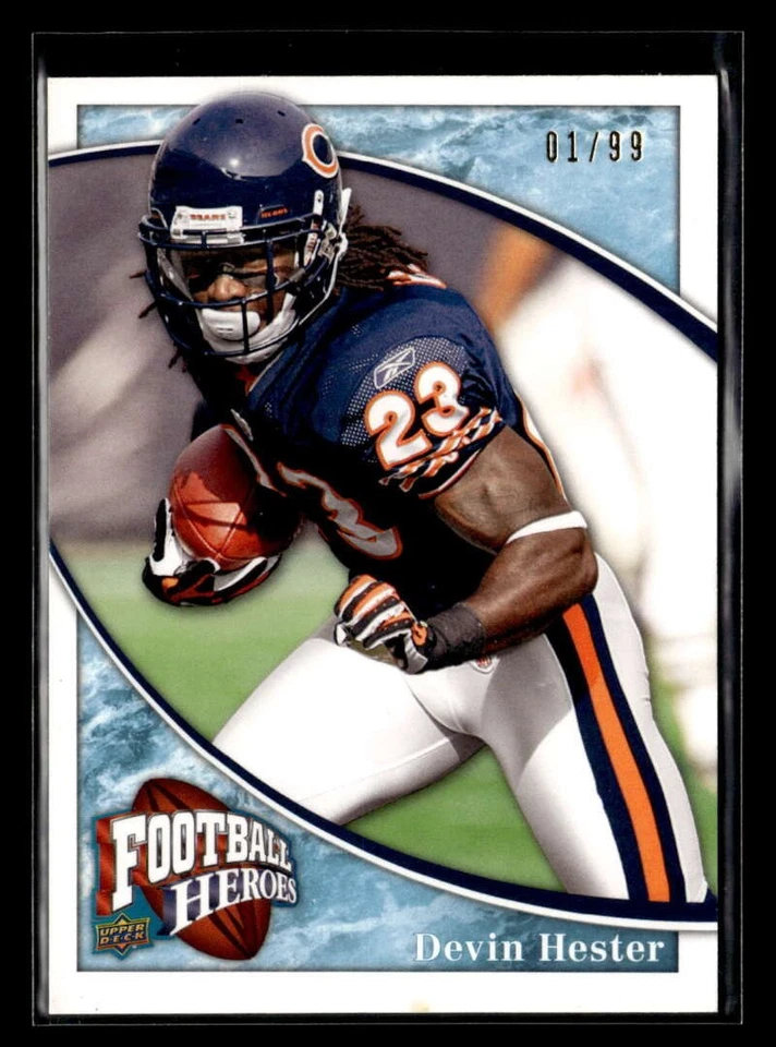 2009 Upper Deck Heroes Devin Hester Blue /99 #38 Bears FX4745 - Image 1 of 2