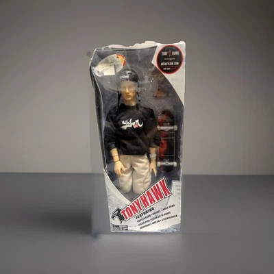 Tony Hawk Skateboard 12" Figura de Acción 2002 Art Asylum Camisa Negra Mercurio Foto 1 de 4