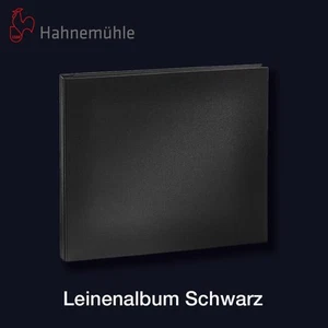 EINZELSTÜCK: HAHNEMÜHLE Leinenalbum 12"x 12" | 30,5cm x 30,5cm - Cover Set schwa - Afbeelding 1 van 1