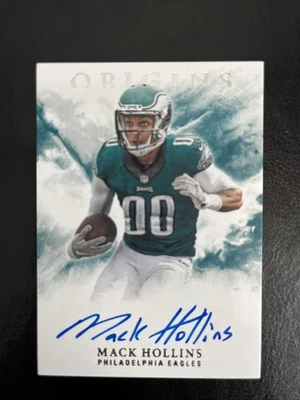 2017 Panini Origins #RA-MH Mack Hollins On Card Auto Eagles Patriots RC Rookie - Image 1 of 2
