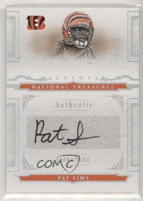 2008 Playoff National Treasures /99 Pat Sims #186 Rookie Auto RC - Image 1 of 2