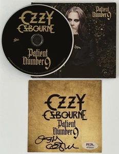 Ozzy Osbourne Patient Number 9 CD & signed Album Art Card PSA DNA COA Autograph - Bild 1 von 6