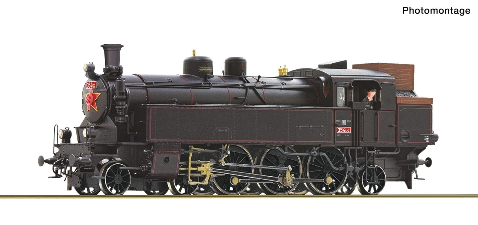 Roco 7100026 H0 DC Dampflokomotive Rh 354.1, CSD, analog - Bild 1 von 1