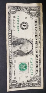 Birthday/ Fancy Anniversary Bill $1: October 17th, 1971 - Picture 1 of 2