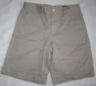 VINEYARD VINES Tan Khaki Twill Flat Front Chino Shorts Boys Sz Size 14 - Image 1 of 4