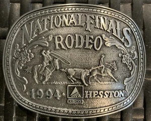 Medallas de diseño de premio Agco vintage con hebilla de cinturón de las finales nacionales de rodeo de Hesston 1994 - Imagen 1 de 4