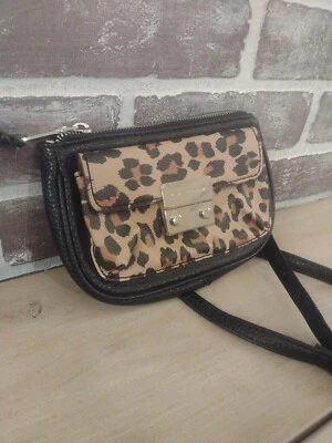 Mini Cartera Bandolera Bolso Leopardo Dana Buchman Estampado Animal Foto 1 de 4
