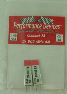 29Mhz AM Crystal Set - Channel 28 (29.905Mhz) - Performance Devices PDV9000028 - Picture 1 of 1