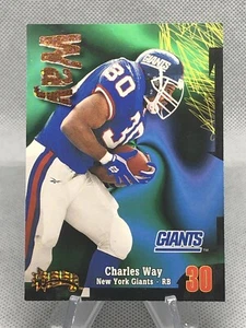 Charles Way #152 1998 Skybox Thunder Super Rave 25/25 NY Giants Super Rare *READ - Picture 1 of 4