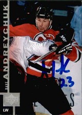 Dave Andreychuk Signed Autographed 97/98 Upper Deck card New Jersey Devils