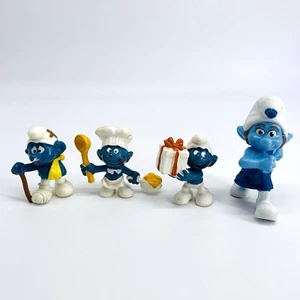 3-PEYO HONG KONG HANNA-BARBERA THE SMURFS PVC FIGURES & 1 MCDONALDS GUTSY FIGURE - Picture 1 of 24