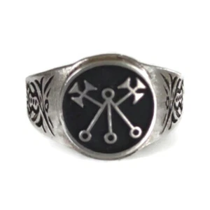 #5 Anillo Rey Salomón Demonio Marbas de Ars Goetia 72 Demonios + opción colgante - Imagen 1 de 10