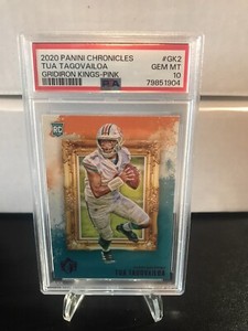2020 Tua Tagovailoa Panini Chronicles Gridiron Kings Pink PSA 10