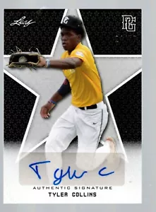 2020 Leaf Perfect Game National Showcase Auto Black #BATC1 Tyler Collins 24/50 - Picture 1 of 1