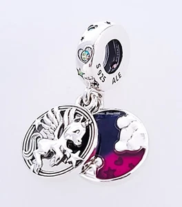 NEW 100% Authentic PANDORA 925 Magical Unicorn Double Pendant Charm 799145C01 - Picture 1 of 10