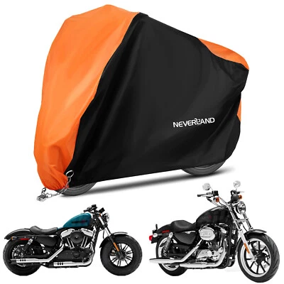 Motorcycle Cover Waterproof Heavy Duty XL For Harley Davidson Sportster 883 1200 - Image 1 of 4