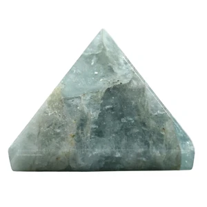 Aquamarine Crystal Pyramid Collection - Picture 1 of 9