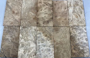 "Hoja de chapa de cabeza de ukelele madera de alcanfor dorado burl 5-1/2""x3-1/7""x1/7"" - Imagen 1 de 3