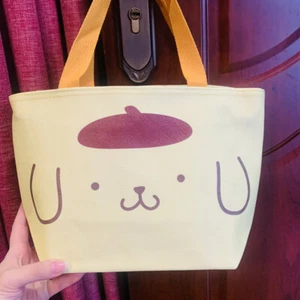Pom Purin Melody Anime Lunch Tote Top-Handle Bag Handbag Travel Picnic - Picture 1 of 22