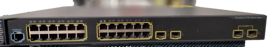 Cisco Catalyst3750 Metro Series 24-Ports Switch - Image 1 of 1