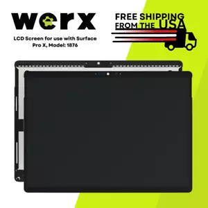 LCD Screen for use with Surface Pro X, Model: 1876 - Photo 1/3