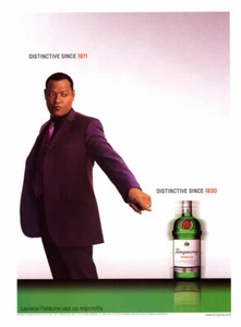 Tanqueray Alcohol Laurence Fishburne 2003 anuncio de revista de 1 página - Imagen 1 de 1