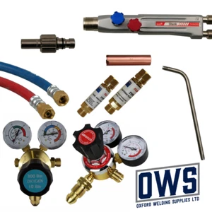 Oxygen Acetylene Heating Set * Regulator Hose Flashback Nozzle * OXY ACET Kit - Picture 1 of 1