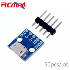 50 piezas Módulo Micro USB CJMCU Adaptador de Alimentación Placa de Ruptura Conector de 5 Pines - Imagen 1 de 4