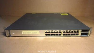 CISCO WS-C3750E-24TD-S V01 - 24-Port Gigabit L3 Switch Stackable EXCL PSU, FANS - Afbeelding 1 van 3