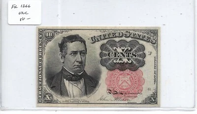 10c Fractional Note, Fr #1266, UNC (58949) - Image 1 of 2