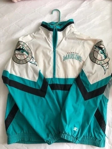 Vintage Florida Marlins Jacket mens large-very good condition Cover