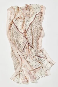 Free People Playa rosa + elfenbein Blumen SARONG Schwimmen Überwurf + Tasche 66" neu ohne Etikett $ 59 - Bild 1 von 4