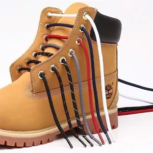 Lacci per scarpe nero rotondo tutte le taglie lunghezze per scarpe, stivali da lavoro, stivali da passeggio - Foto 1 di 9