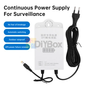 12V DC UPS Uninterruptible Power Supply Adapter Monitor Emergency Power Supply - Picture 1 of 20